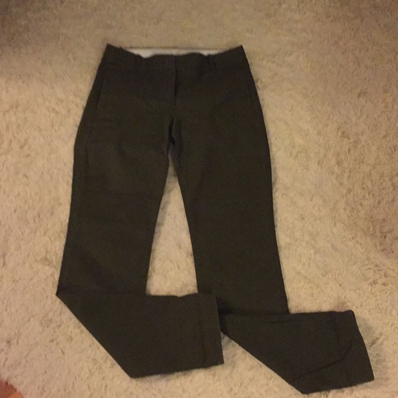 J.Crew Bennett Chino Army Green EUC size 0 - Picture 2 of 3